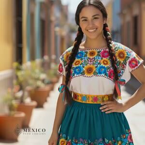 Mexican Folkloric belt day of the dead 5 de Mayo colorfull mexico todo corazon